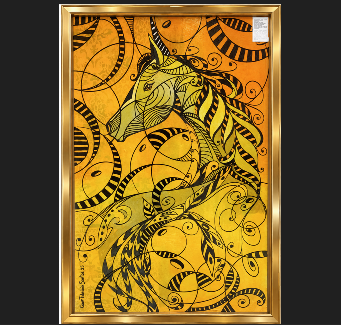 Classificação específica: figuração ornamental animalista com abstração geométrica e grafismo decorativo.