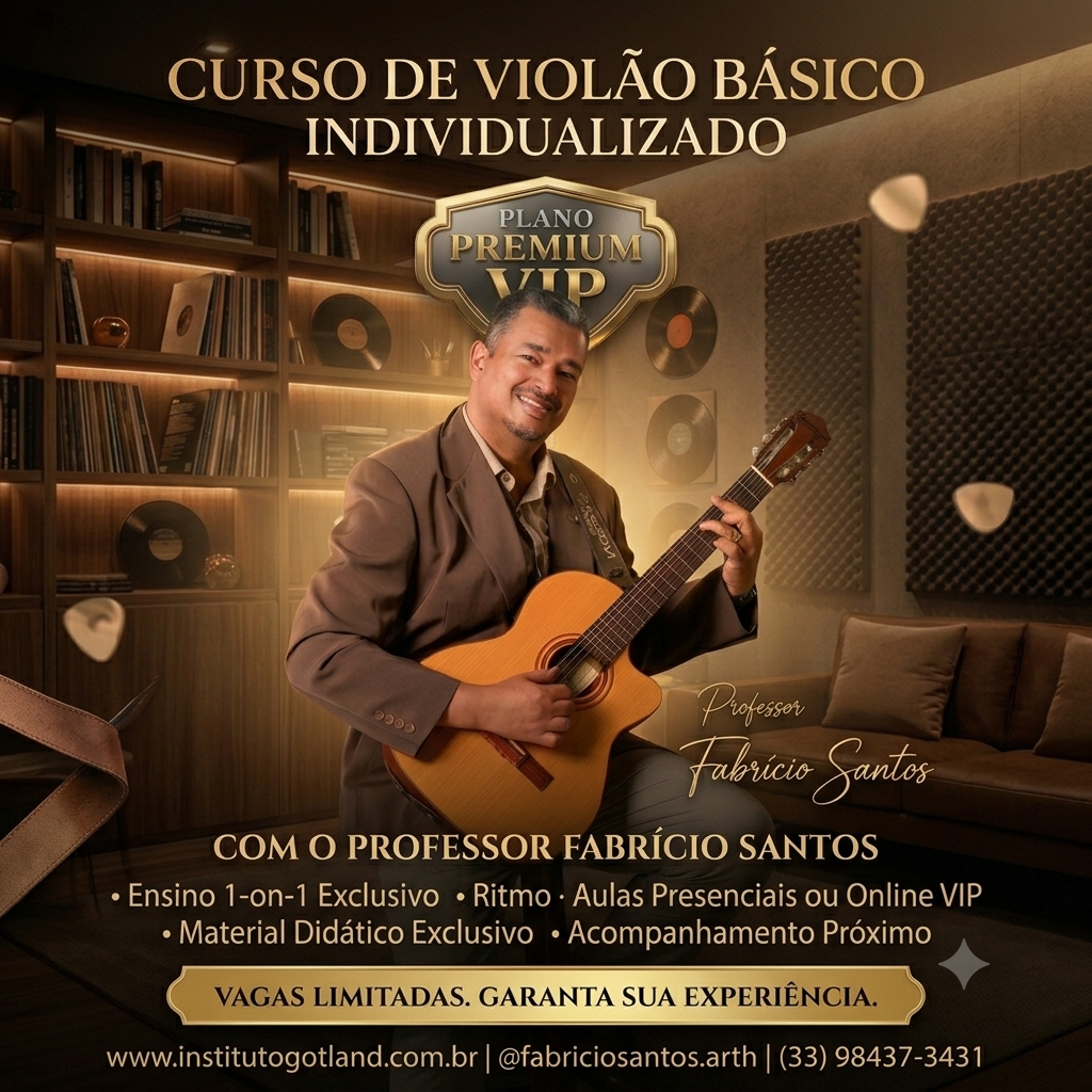 Curso de Violão Básico Individualizado *Plano Premium VIP